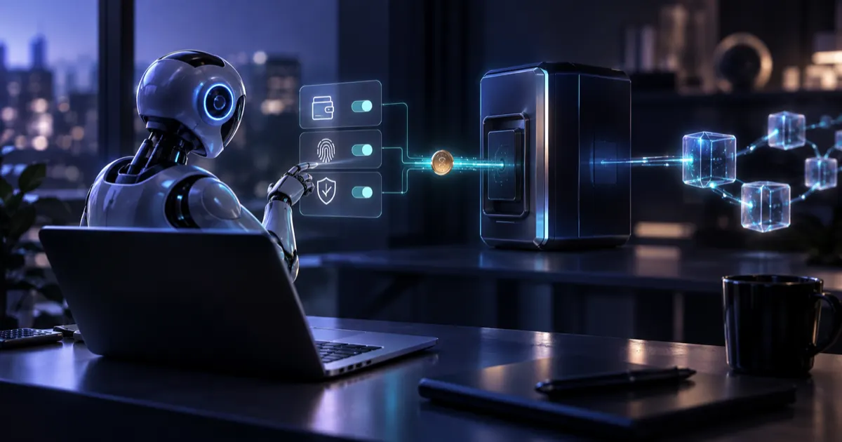 Editorial illustration: AI Agents and x402: How to Evaluate Crypto Payment Projects